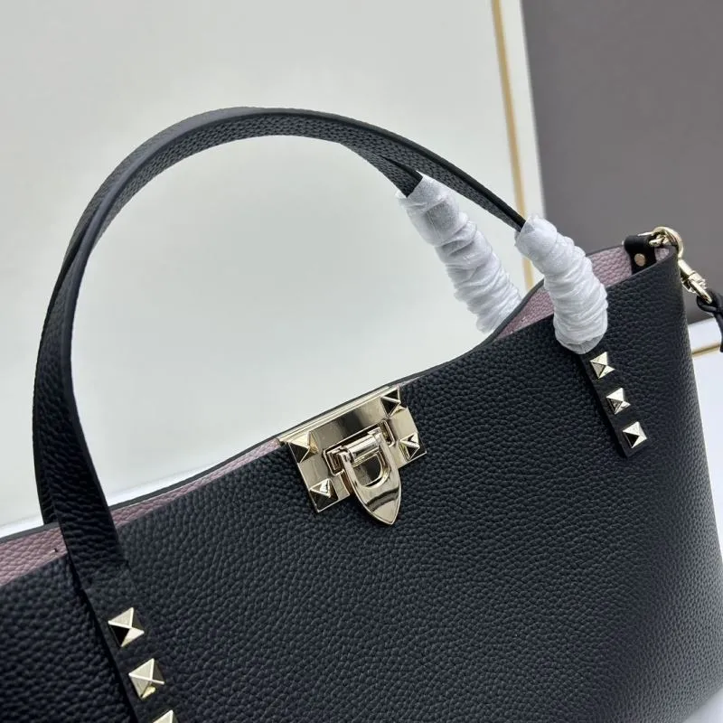 Valentino Black Studded Tote Bag 20243 - Image 4