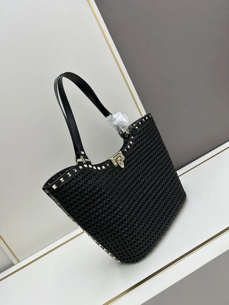 Alternative view of Valentino Black Woven Tote Bag 20251