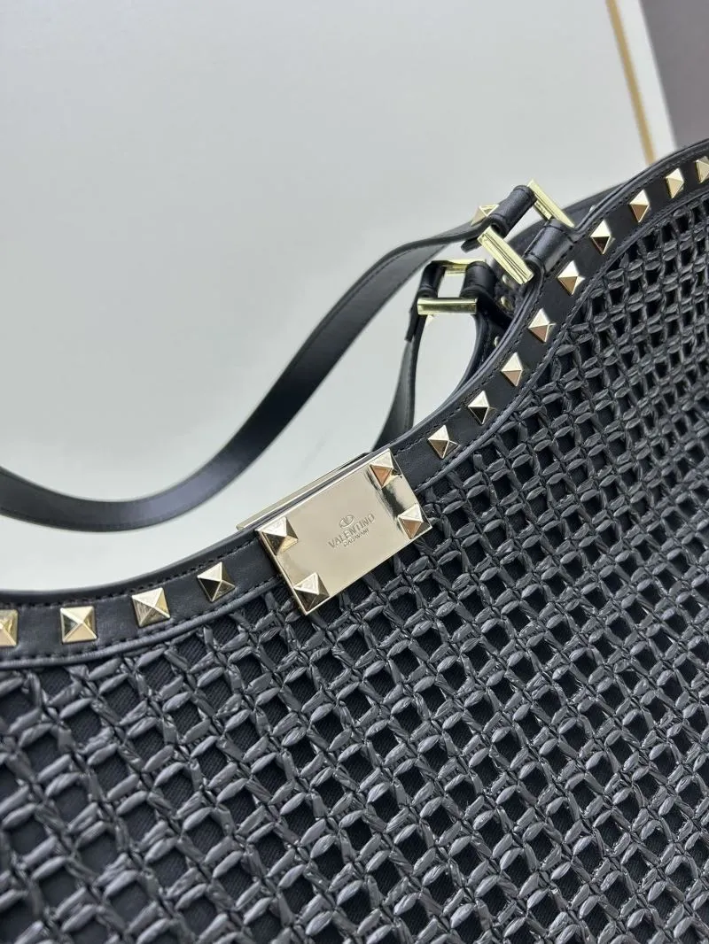 Valentino Black Woven Tote Bag 20251 - Image 6