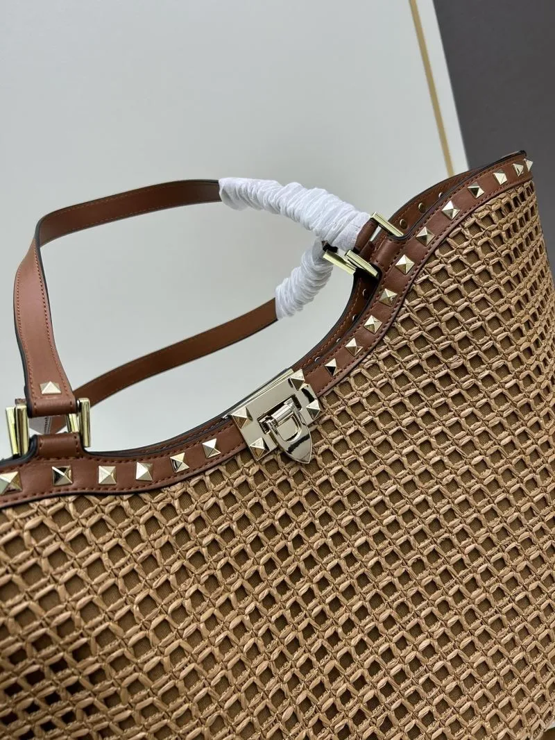 Valentino Brown Woven Tote Bag 20251 - Image 4