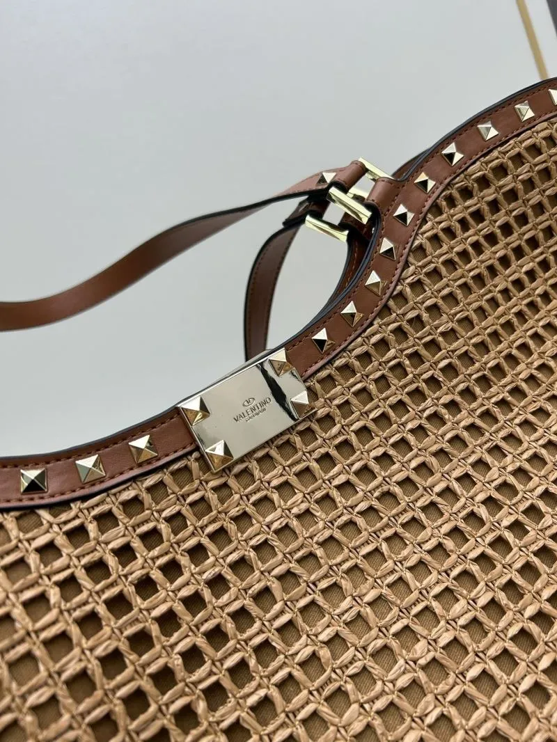Valentino Brown Woven Tote Bag 20251 - Image 6