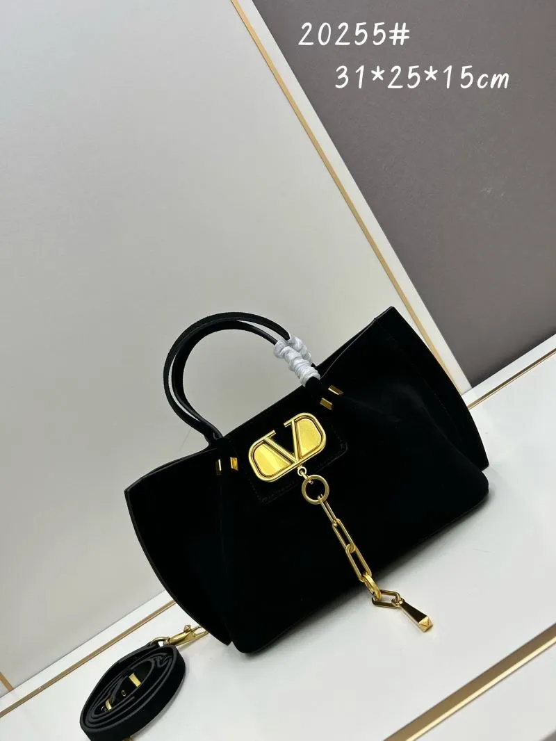 Valentino Black Suede Handbag 20255