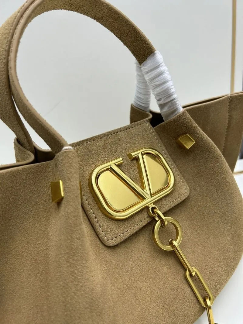 Alternative view of Valentino Tan Suede Tote Bag 20255