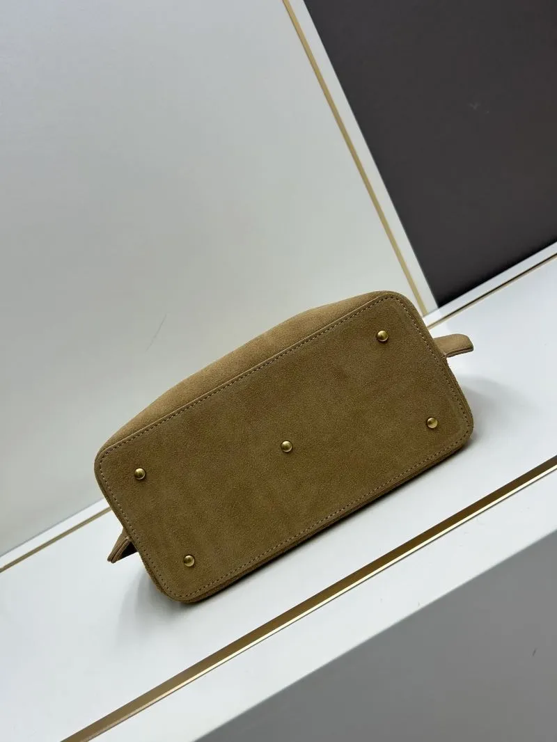 Valentino Tan Suede Tote Bag 20255 - Image 4