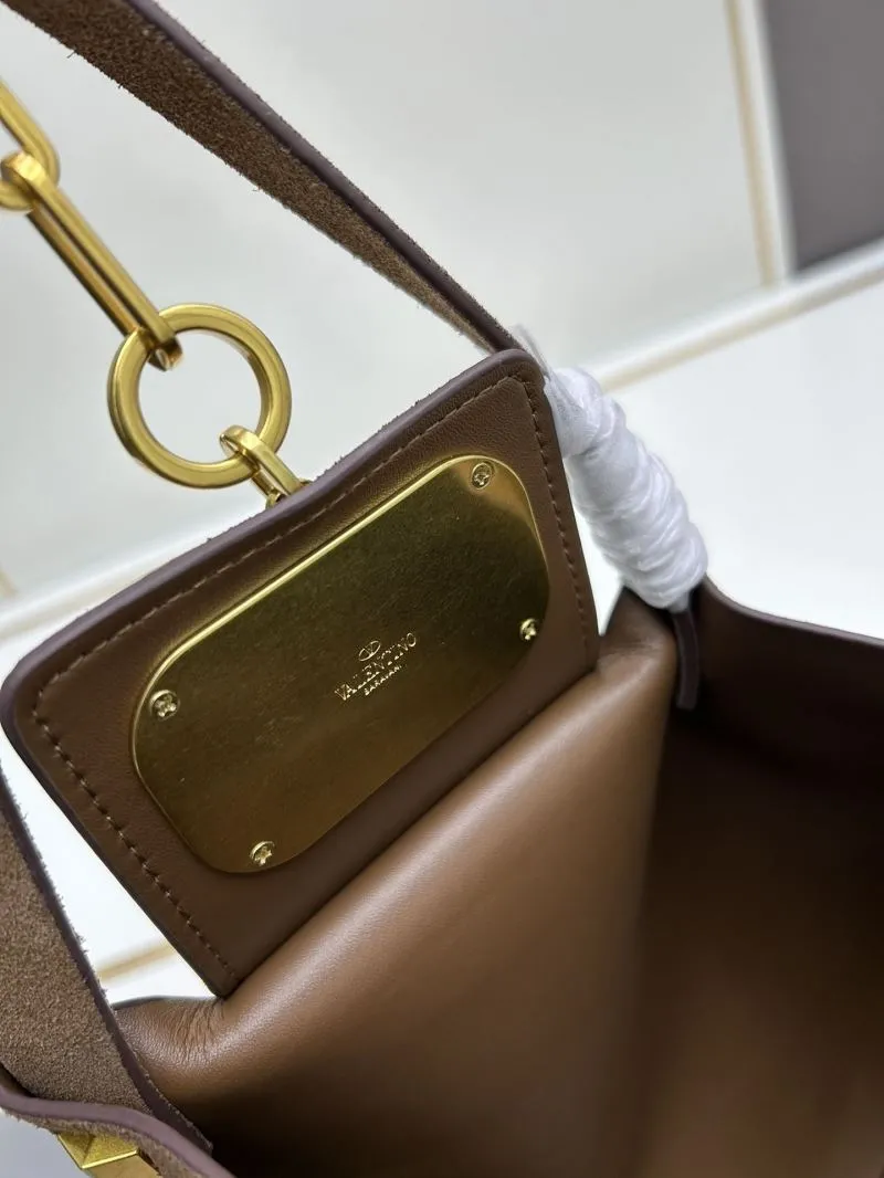 Valentino Brown Suede Tote Bag 20256 - Image 7