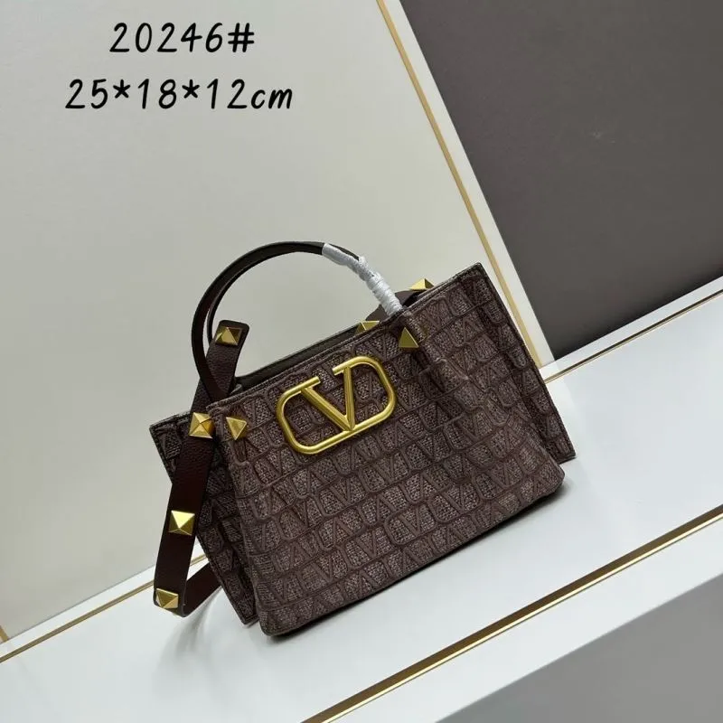 Valentino Brown Tote Handbag Model 20246
