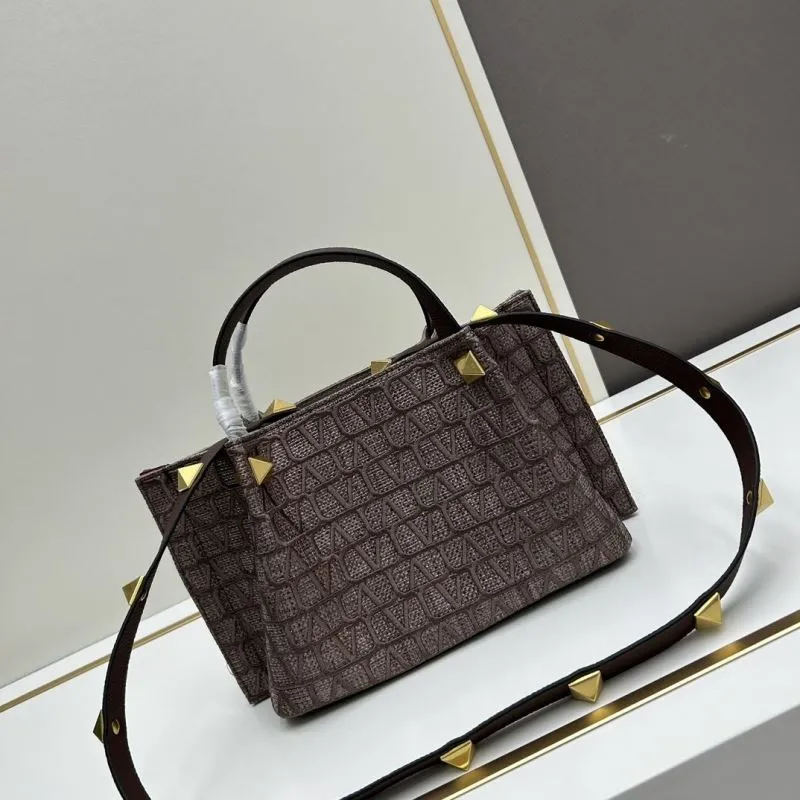 Valentino Brown Tote Handbag Model 20246 - Image 3