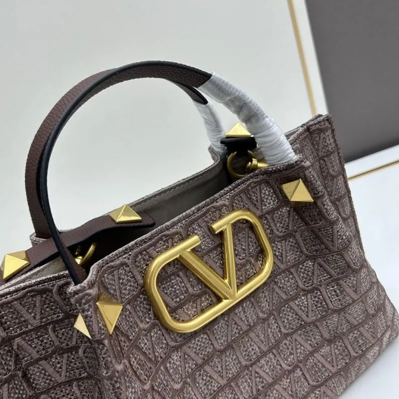 Valentino Brown Tote Handbag Model 20246 - Image 4