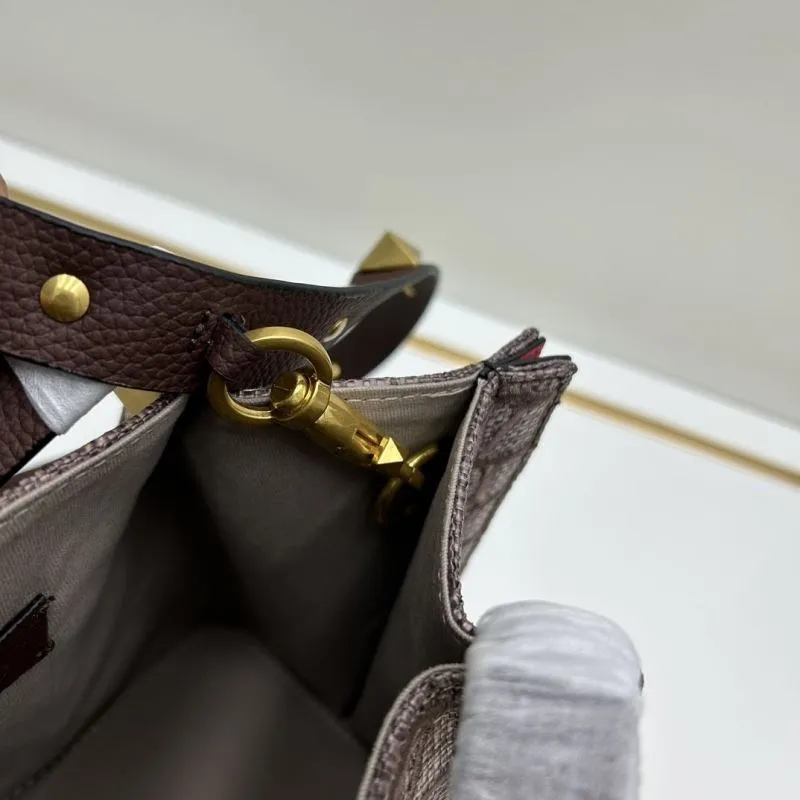 Valentino Brown Tote Handbag Model 20246 - Image 6