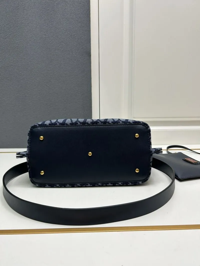 Valentino Small Navy Monogram Tote Bag 5039-2 - Image 6