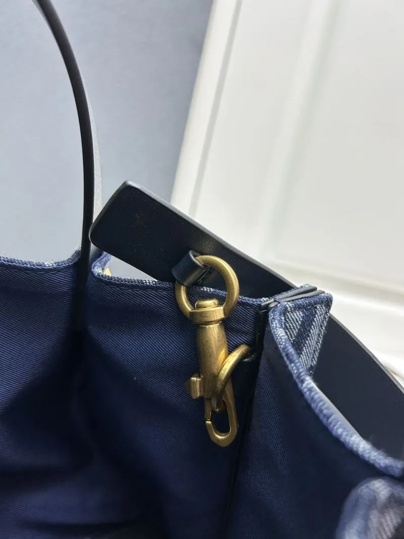 Valentino Small Navy Monogram Tote Bag 5039-2 - Image 7