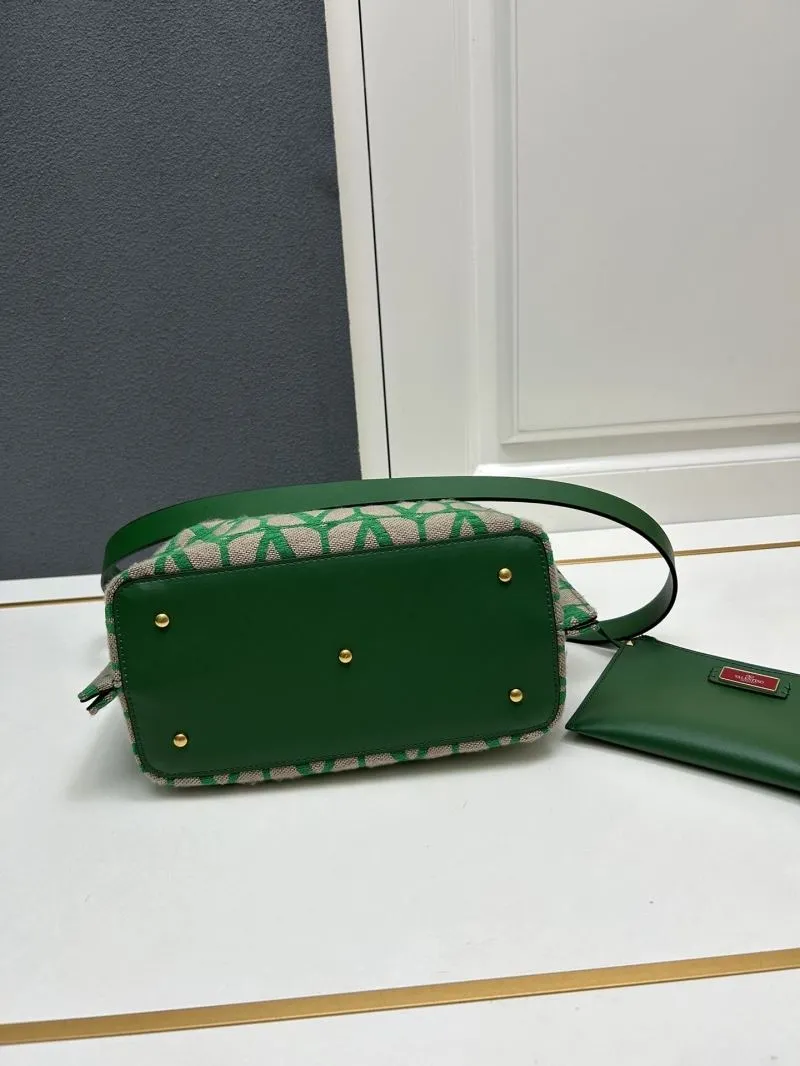 Valentino Small Green Monogram Tote Bag 5039-2 - Image 7