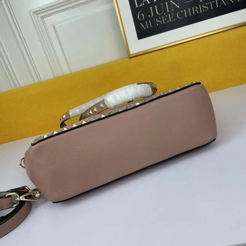 Valentino Nude Pink Rockstud Tote Bag 198 - Image 3