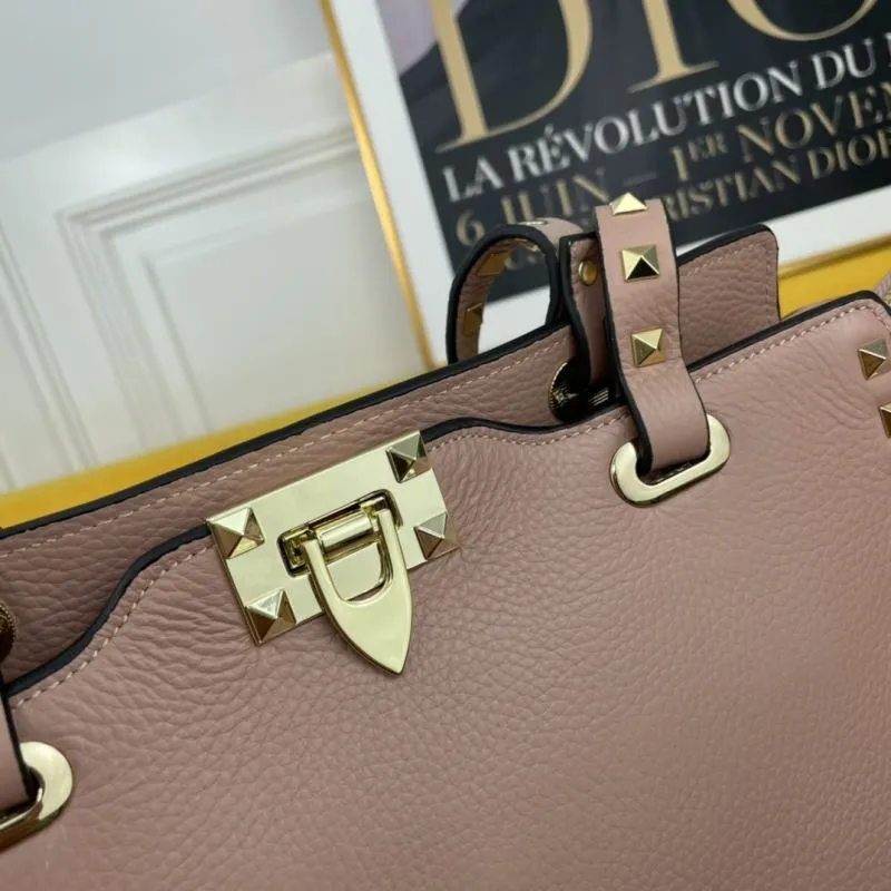 Valentino Nude Pink Rockstud Tote Bag 198 - Image 4