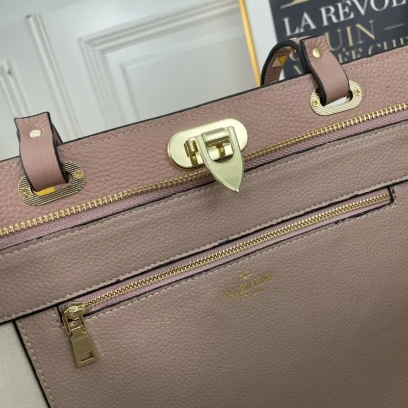Valentino Nude Pink Rockstud Tote Bag 198 - Image 7