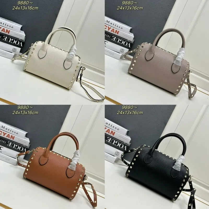 Valentino Rockstud Leather Crossbody Handbag 9880 - Image 6