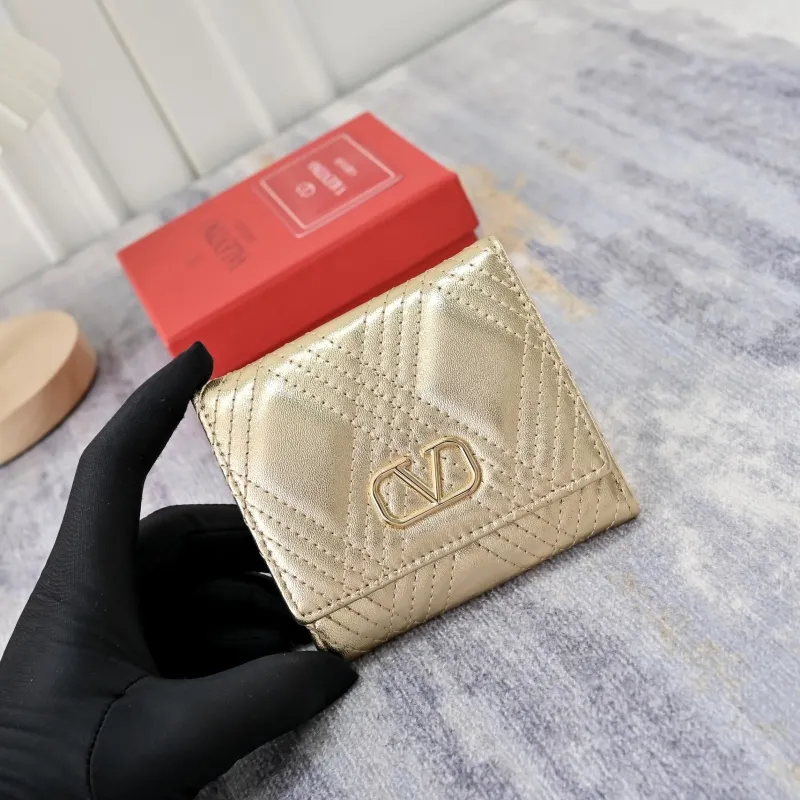 Valentino Garavani Quilted Leather Wallet Multi Colors - Image 3