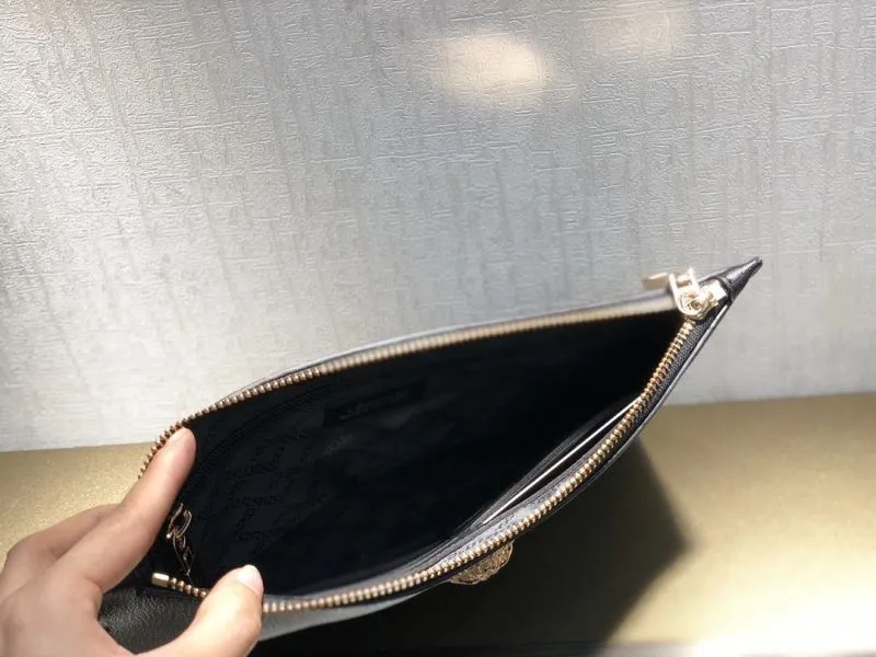 Versace Black Medusa Wristlet Clutch Bag - Image 9