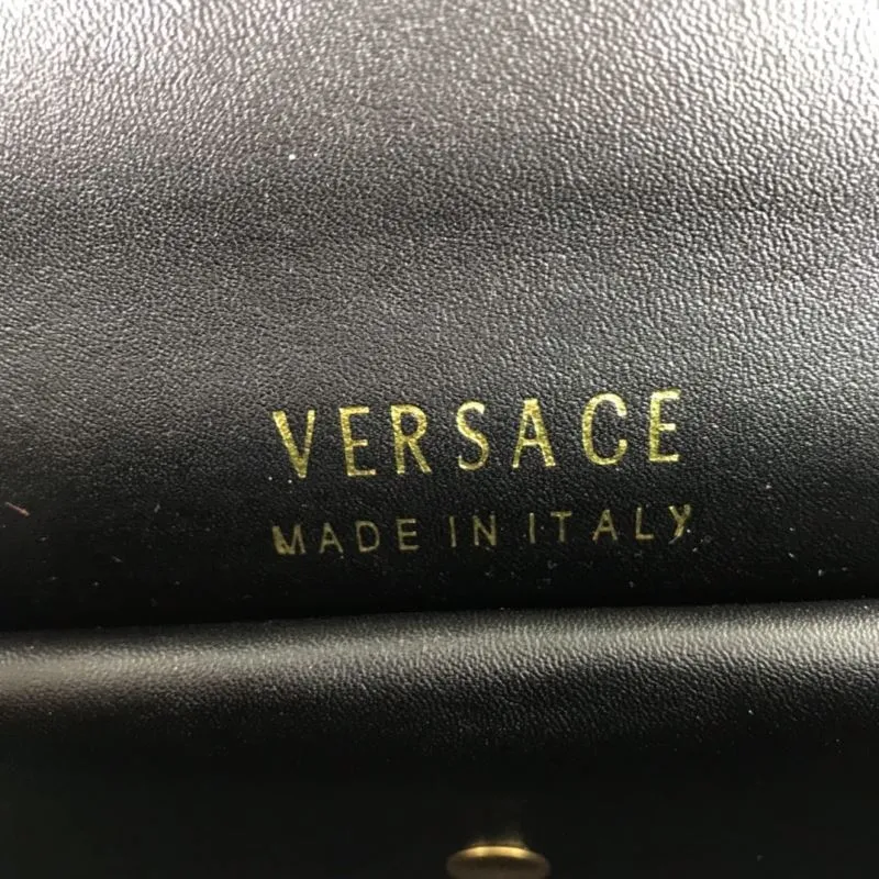 Versace White Leather Chain Crossbody Bag - Image 8