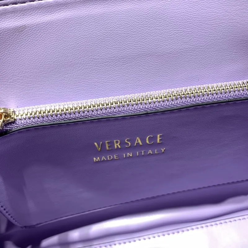 Versace Pink Top Handle Handbag - Image 9