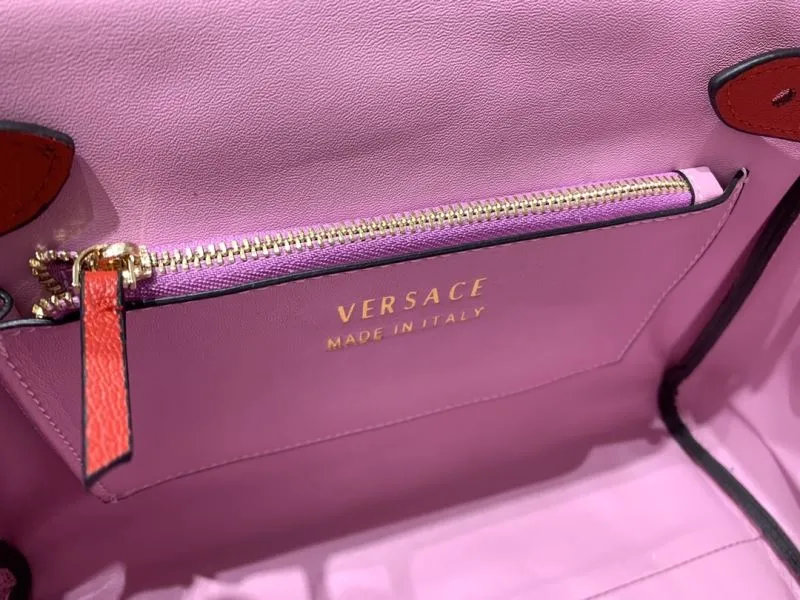 Versace Red Leather Chain Shoulder Handbag Model 16 - Image 9