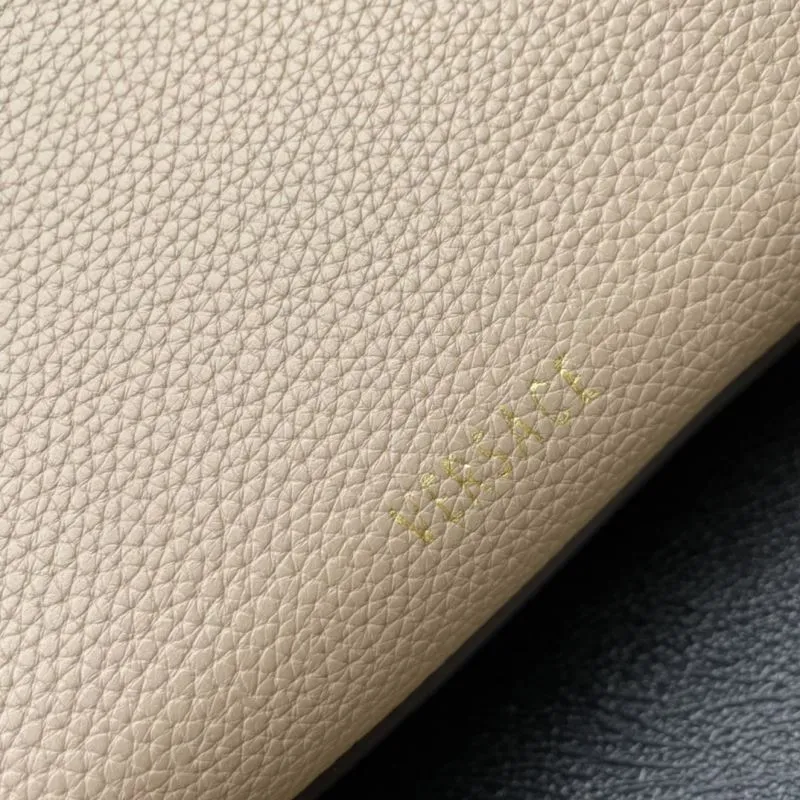Versace Beige Leather Chain Handbag 603 20cm - Image 5