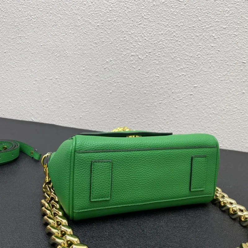 Versace Green 20cm Small Chain Top Handle Handbag 603 - Image 7
