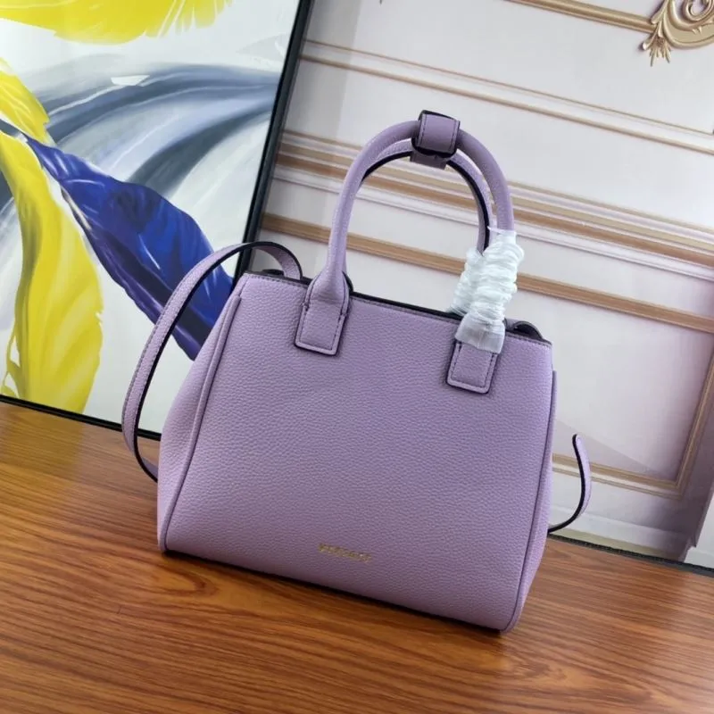 Versace Women's Lavender Leather Handbag - Image 3