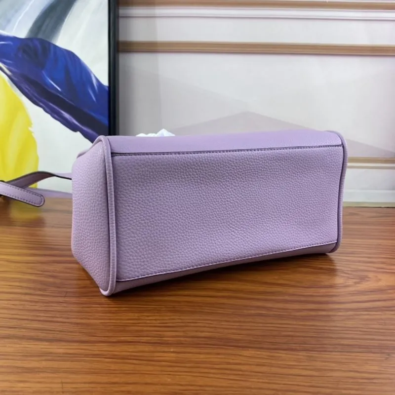 Versace Women's Lavender Leather Handbag - Image 4