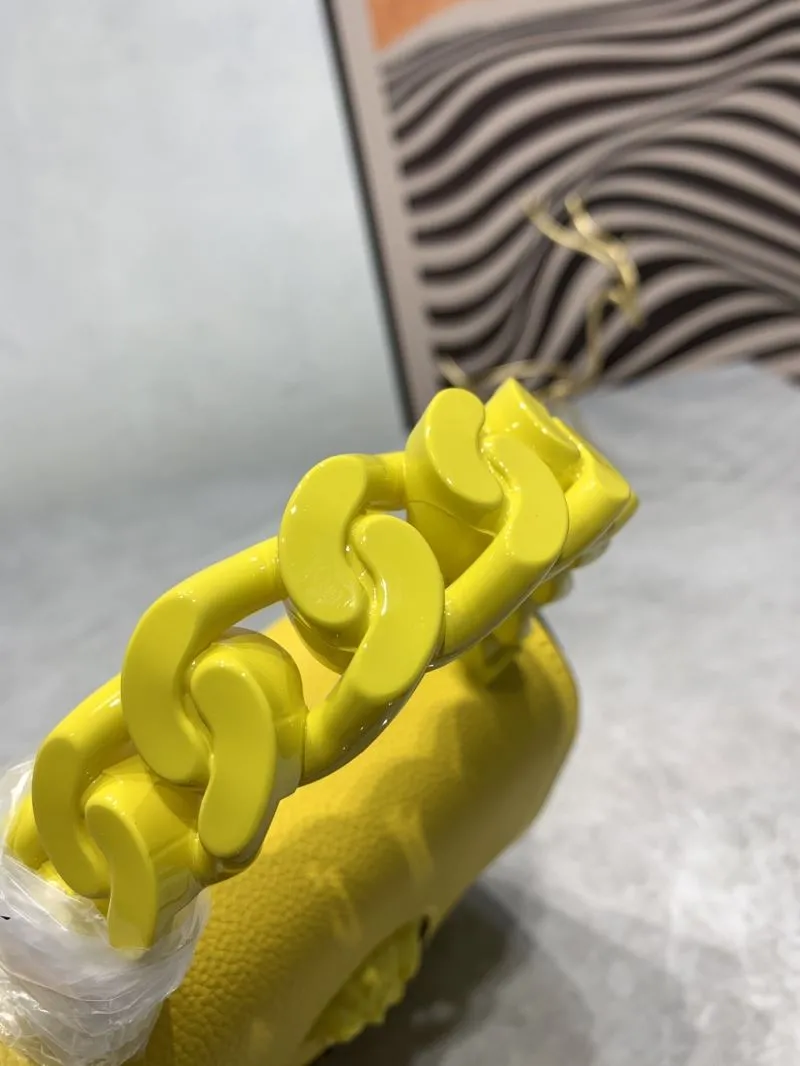 Versace Yellow Mini Top Handle Crossbody Bag 360888 - Image 5