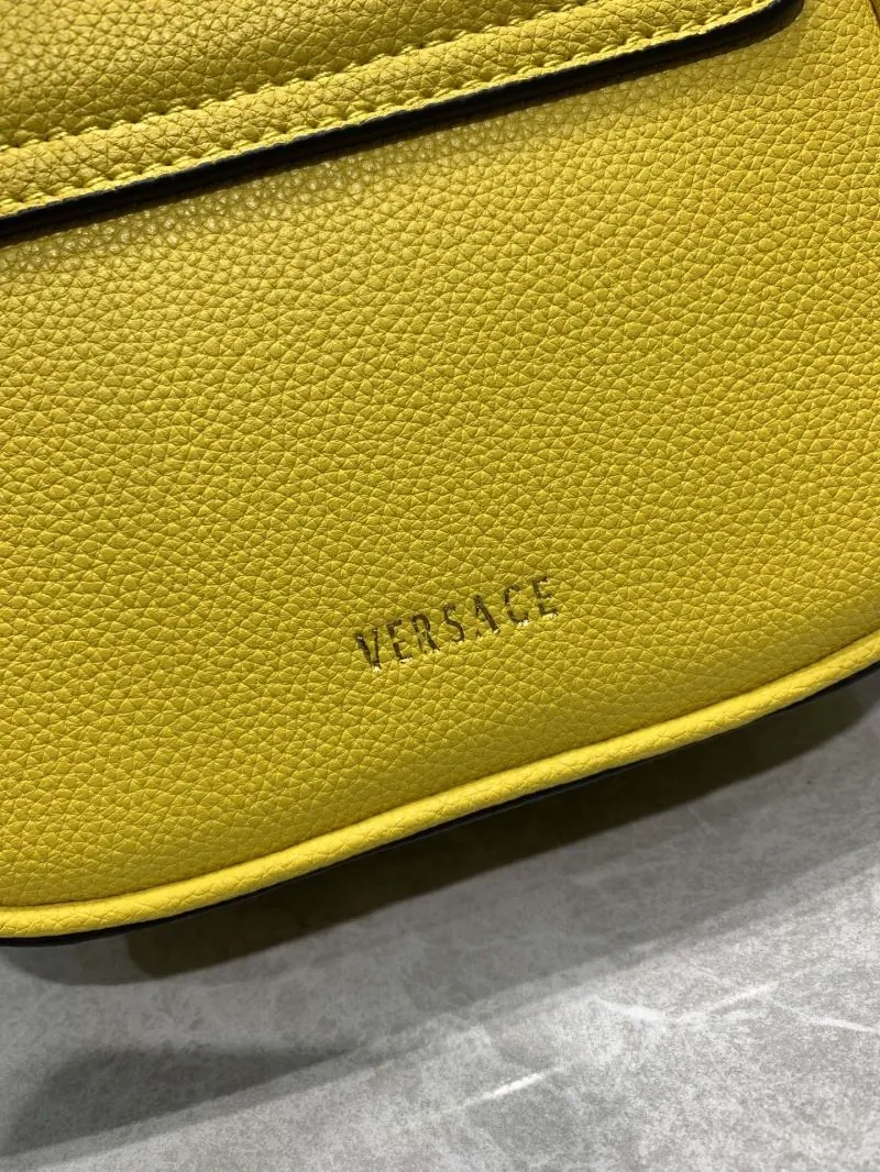 Versace Yellow Mini Top Handle Crossbody Bag 360888 - Image 6