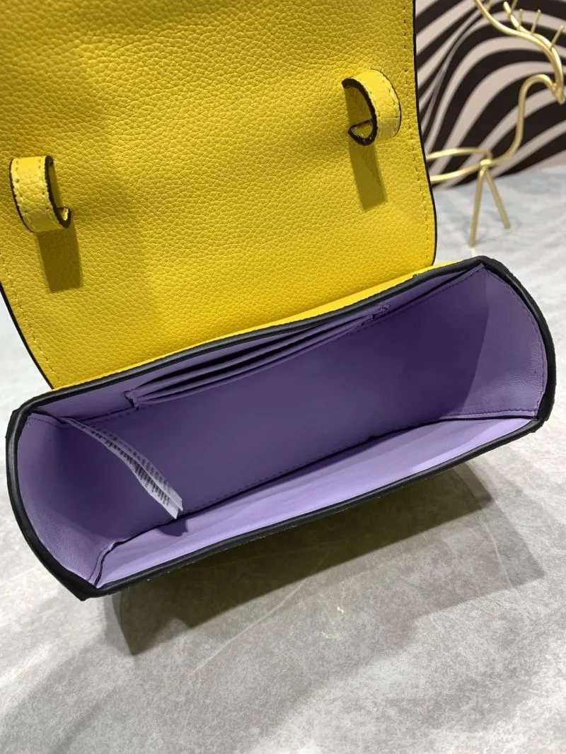 Versace Yellow Mini Top Handle Crossbody Bag 360888 - Image 8