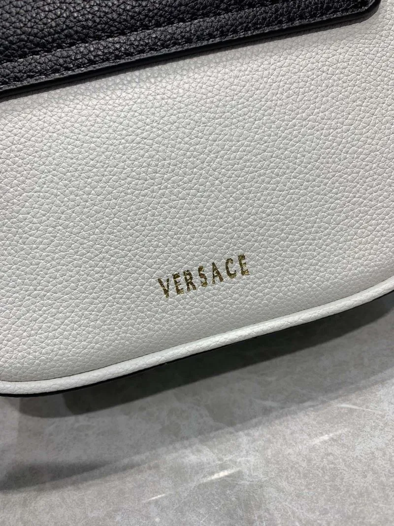 Versace 360888 Black White Mini Top Handle Crossbody Bag - Image 6