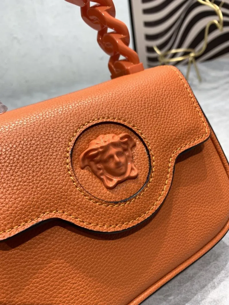 Versace Orange Crossbody Handbag 360888 - Image 4