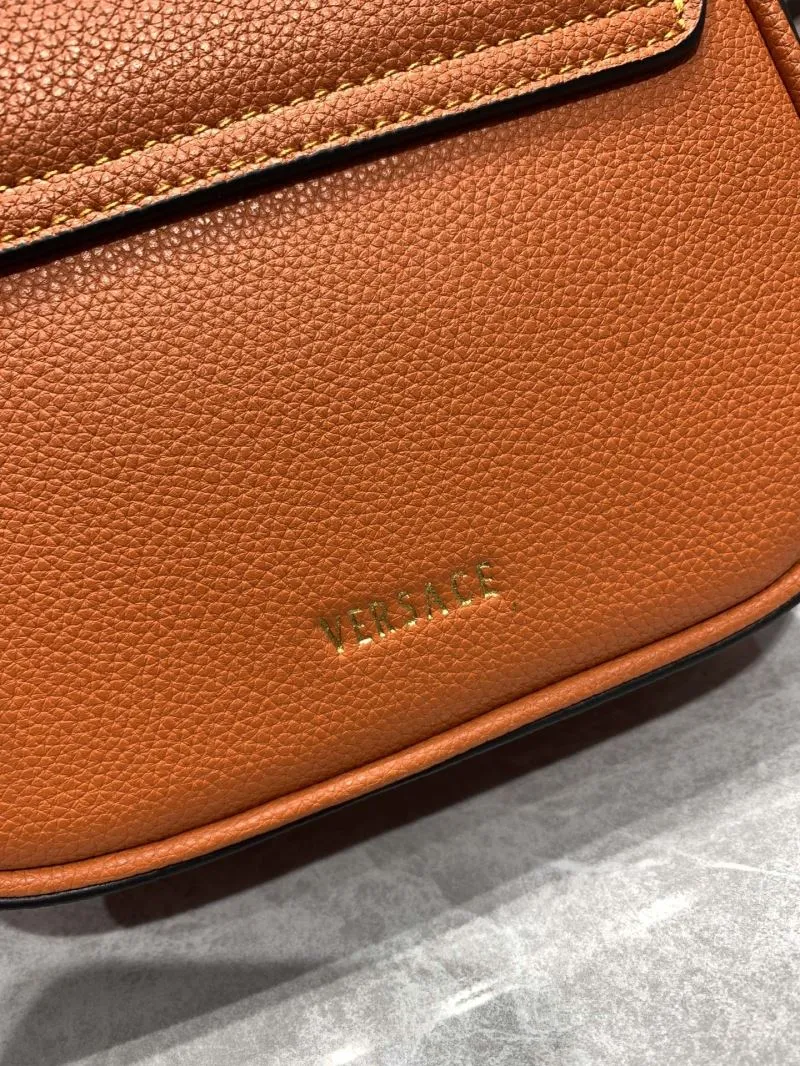 Versace Orange Crossbody Handbag 360888 - Image 6