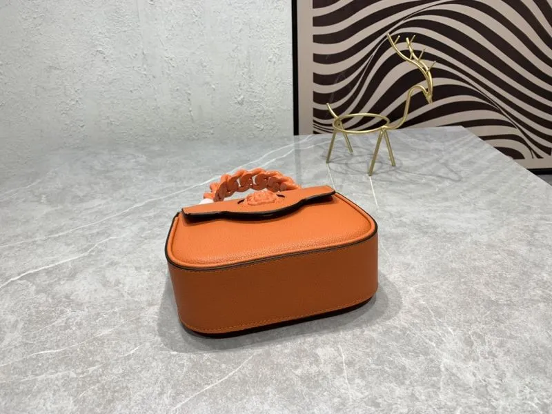 Versace Orange Crossbody Handbag 360888 - Image 7