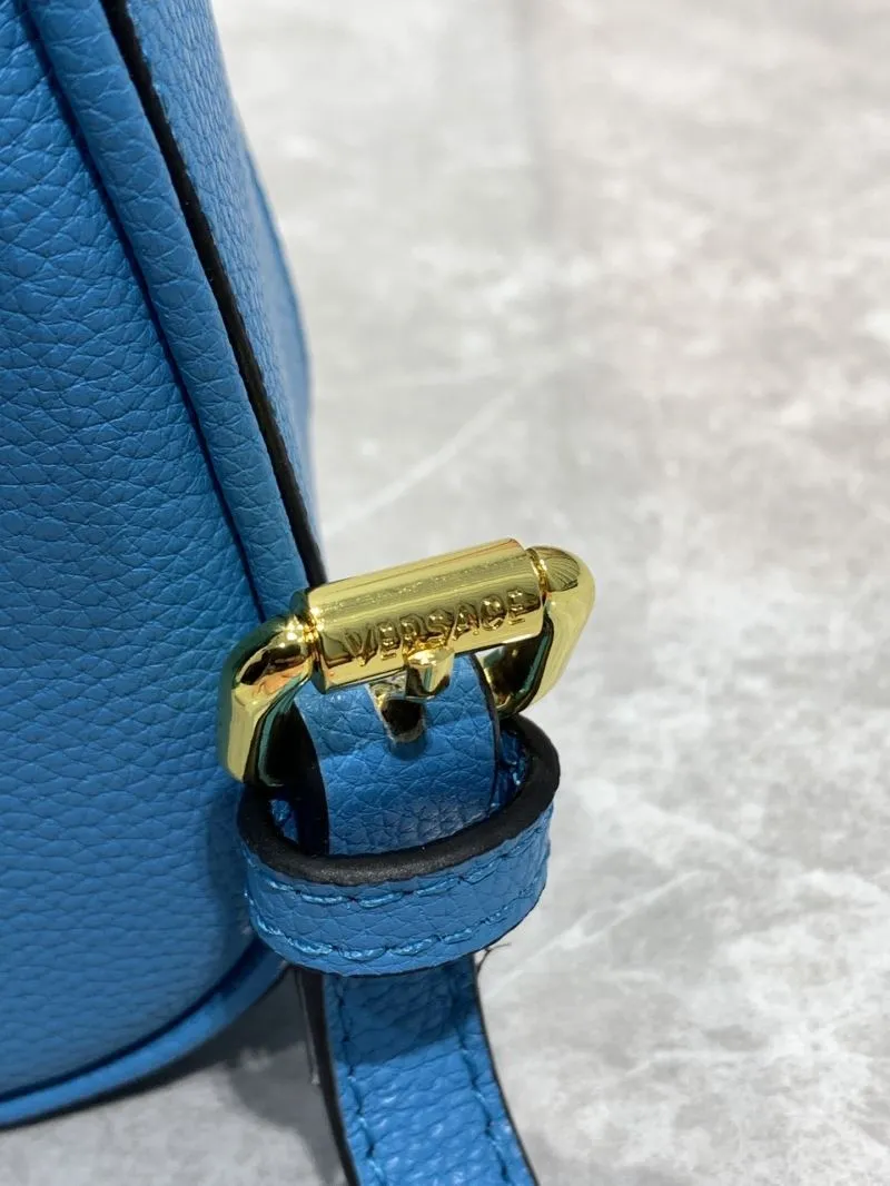 Versace Blue Mini Top Handle Crossbody Handbag 360888 - Image 6