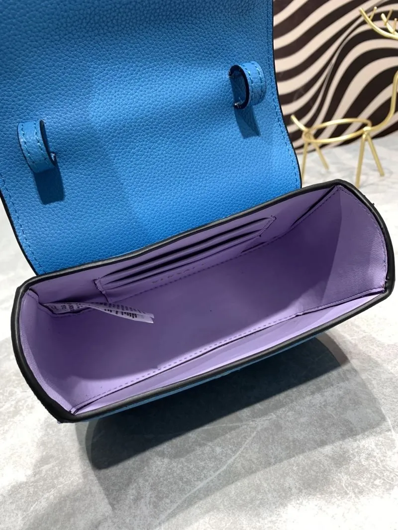 Versace Blue Mini Top Handle Crossbody Handbag 360888 - Image 8