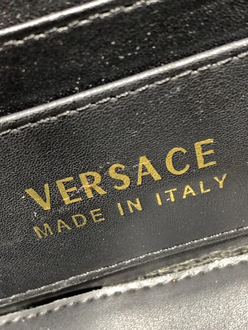 Versace 360888 Black Small Top Handle Handbag 16x6x12CM - Image 9