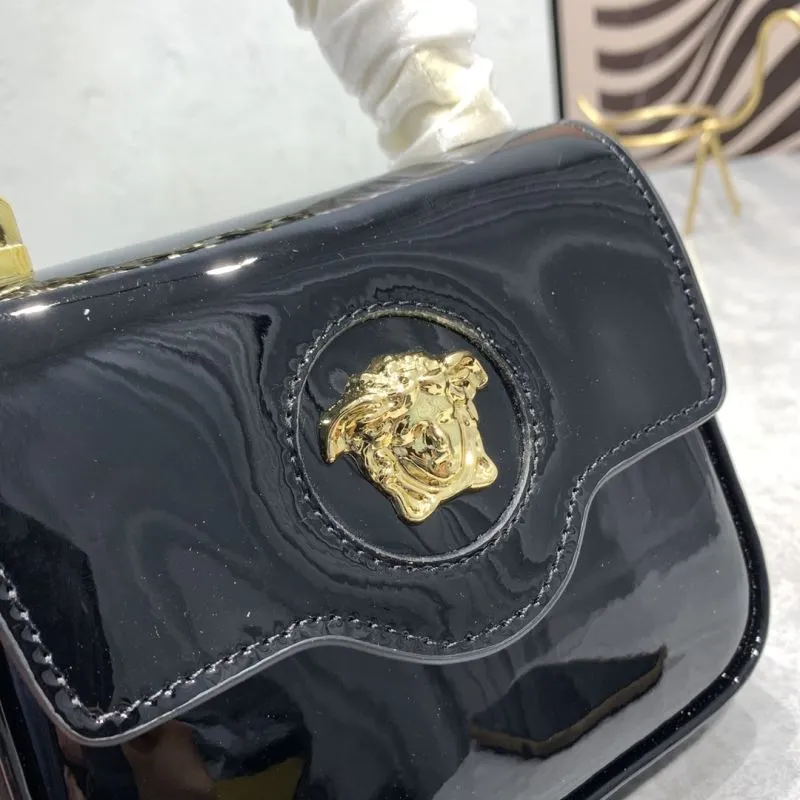 Versace 36088 Black Mini Top Handle Bag - Image 4
