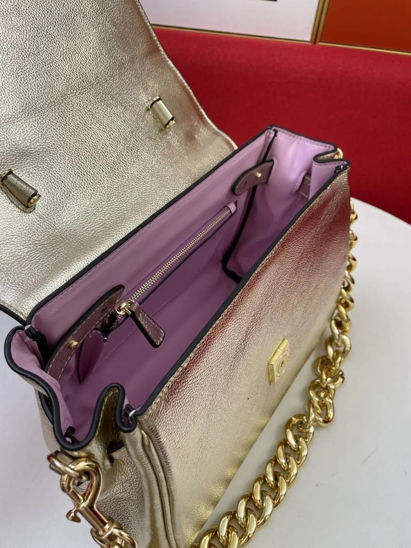 Versace LaMedusa 8308 Metallic Gold Top Handle Bag - Image 8