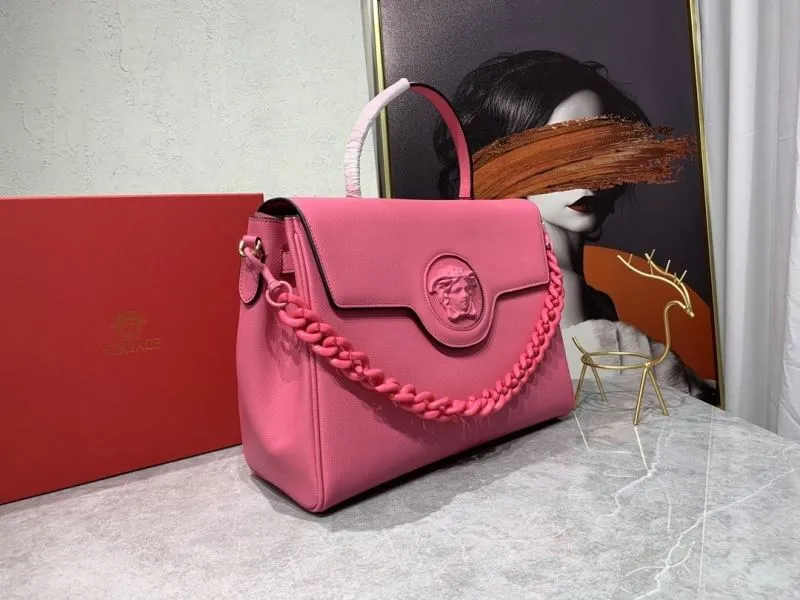 Alternative view of Versace Pink Leather Top Handle Handbag