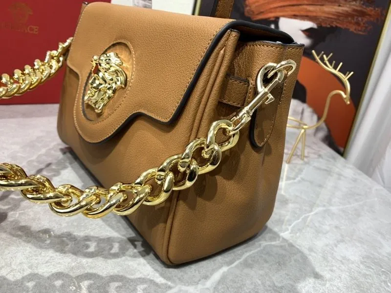 Versace Brown Leather Handle Bag - Image 5