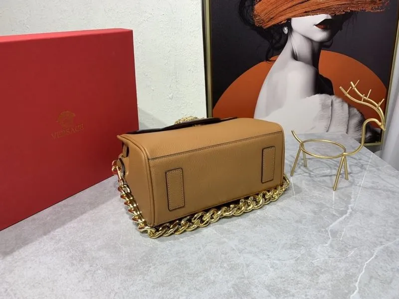 Versace Brown Leather Handle Bag - Image 7