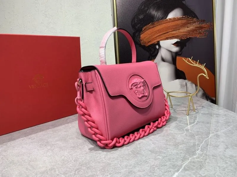 Alternative view of Versace Pink Leather Chain Handbag