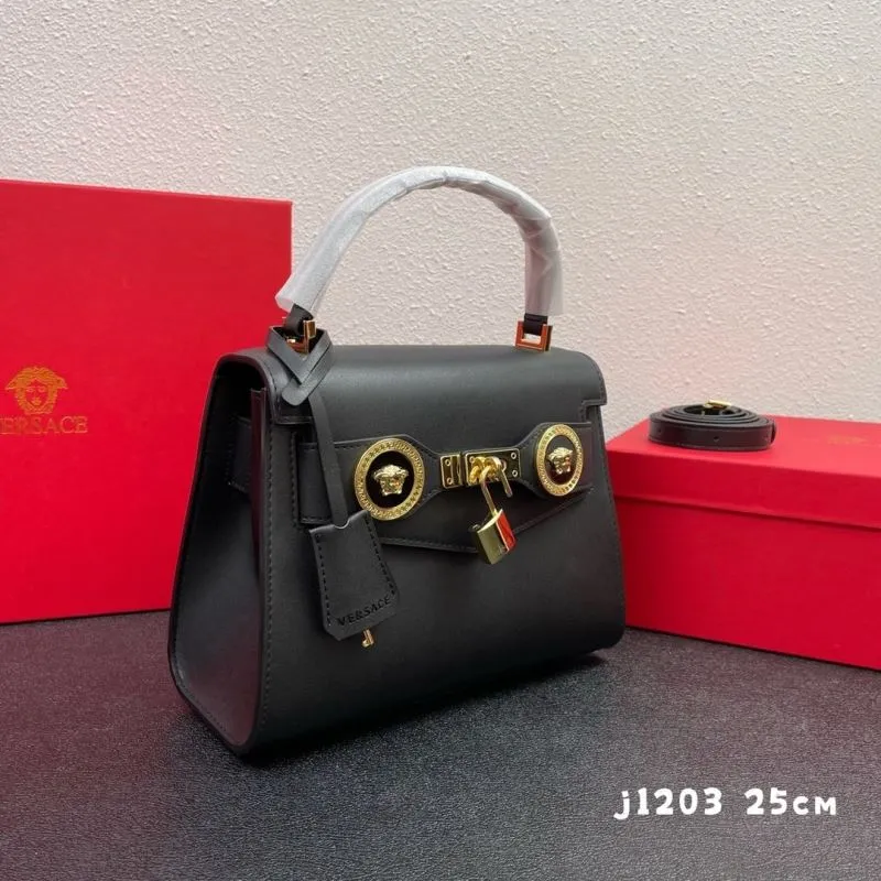 Alternative view of Versace Black Leather Handbag j1203 25cm