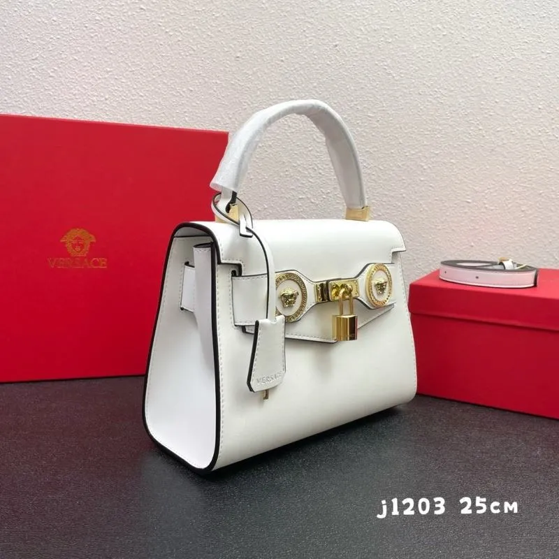 Alternative view of Versace White Leather Handbag j1203 25cm