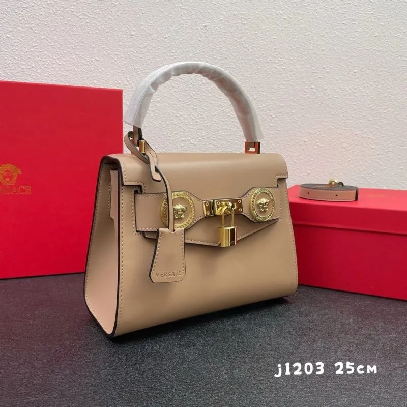 Alternative view of Versace Beige Leather Top Handle Handbag j1203 25cm