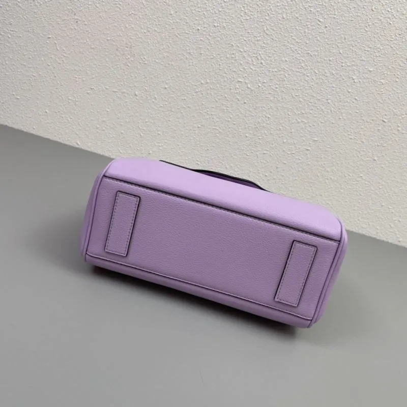Versace Lavender Medium Top Handle Handbag V307 - Image 7