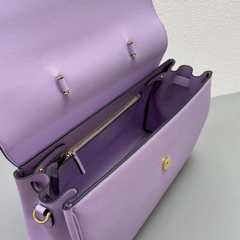 Versace Lavender Large Handbag V308 - Image 7